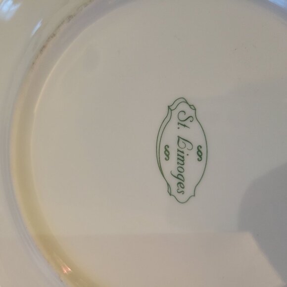 Set Of 5 St. Limoges Fruit-Themed Porcelain Plates Decorative Kitchenware - Picture 3 of 9